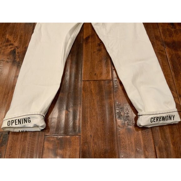 AGOLDE Opening Ceremony White  High Rise Classic Straight Denim Jeans, Size 29 - Picture 8 of 11